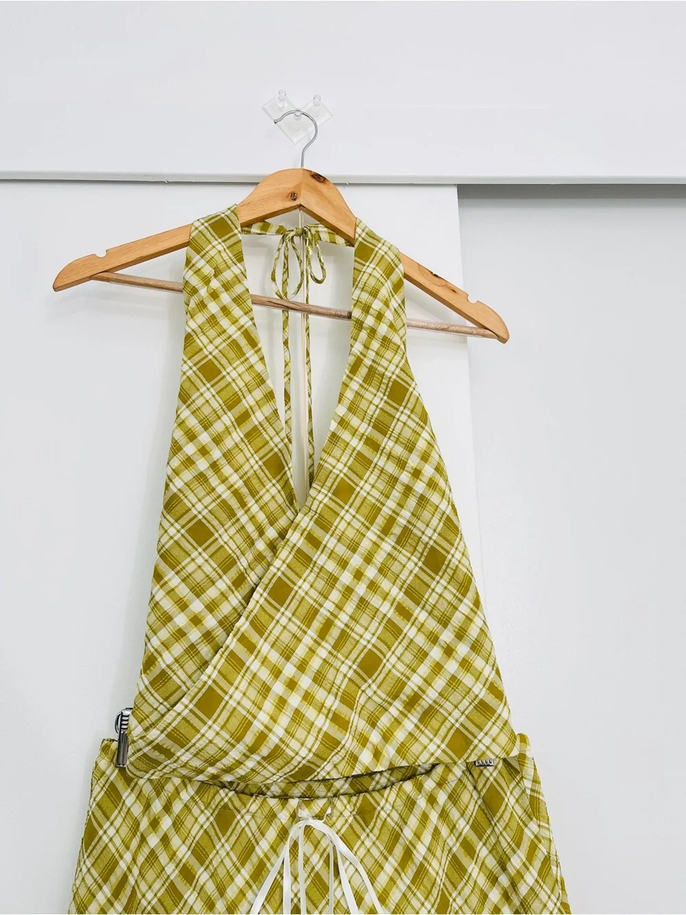 NWOT Free People Traymore Plaid Matching Set Skirt + Halter Top Size Medium